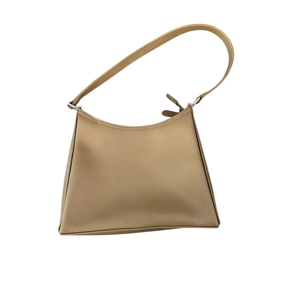 Vintage Liz Claiborne Women's Tan Leather Shoulder Bag small 90s 2000s